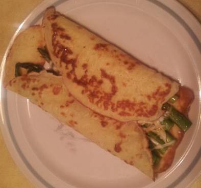 Asparagus crepes