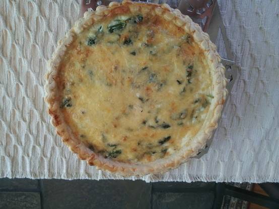 Spinach quiche