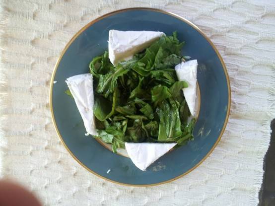Arugula salad with Brie