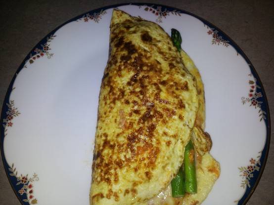 Spanish asparagus omelet 
