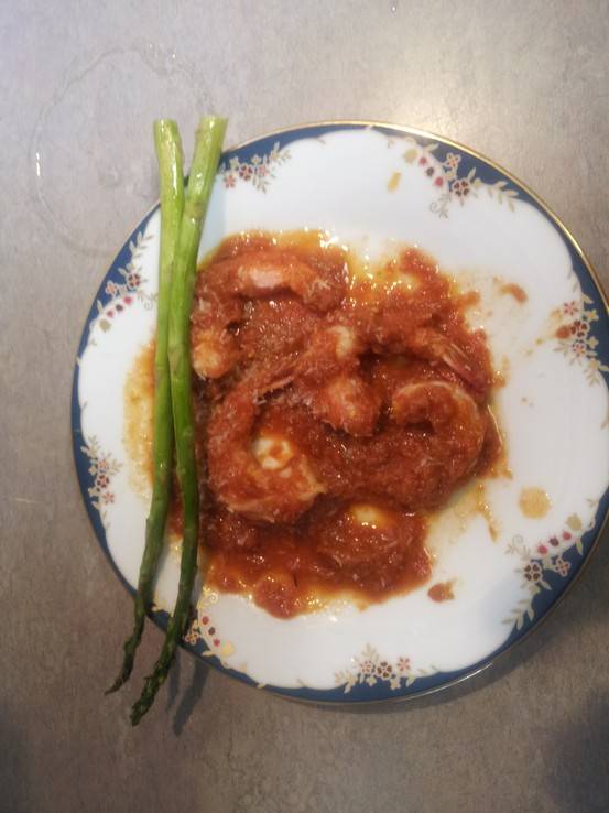 Shrimp tomato pesto 