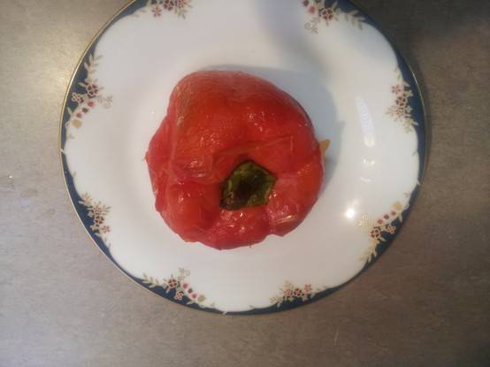 Roasted red bell pepper