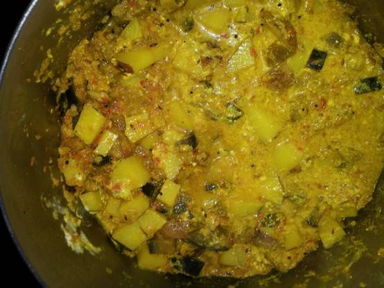 Eggplant Potatoe Subji
