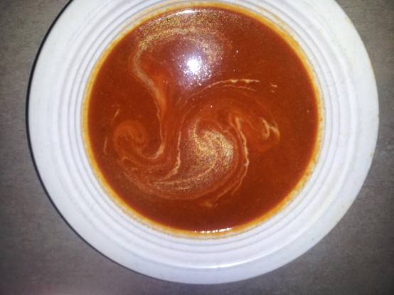 Red chile soup