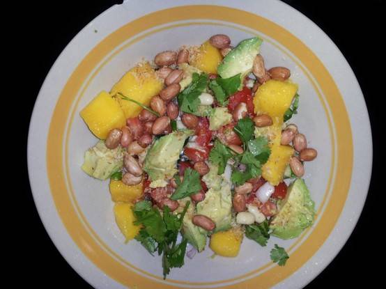 Thai mango and avocado salad