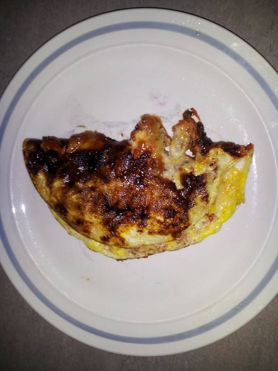 Thai guava paste omelet