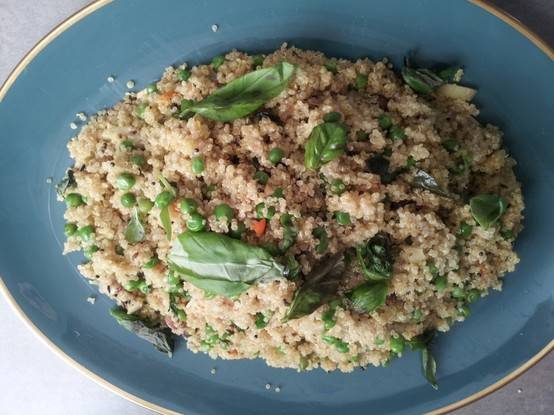 Quinoa and peas
