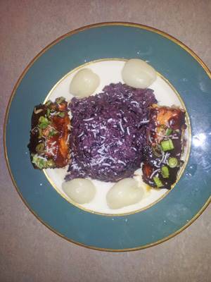 Indonesian glazed salmon