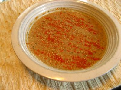 Cauliflower soup with coconut milk