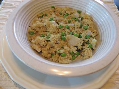 Quinoa with peas