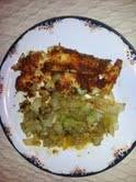 Baked flounder