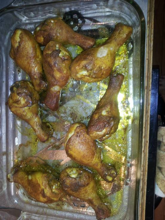 Persian baked drumsticks