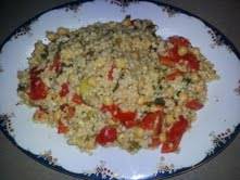 Couscous and red pepper