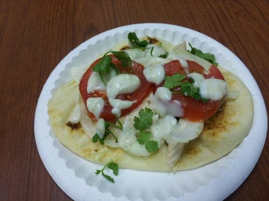 Indian chicken sandwich