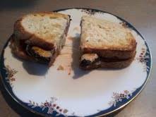 Portobello mushrooms sandwich
